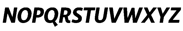 RSTLibertad ExtraBoldItalic Instance Font UPPERCASE