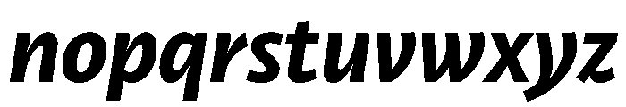 RSTLibertad ExtraBoldItalic Instance Font LOWERCASE