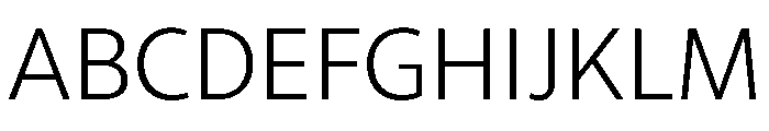 RSTLibertad ExtraLight Instance Font UPPERCASE