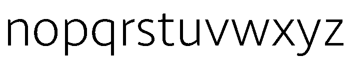 RSTLibertad ExtraLight Instance Font LOWERCASE
