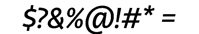 RSTLibertad MediumItalic Instance Font OTHER CHARS