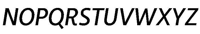 RSTLibertad MediumItalic Instance Font UPPERCASE