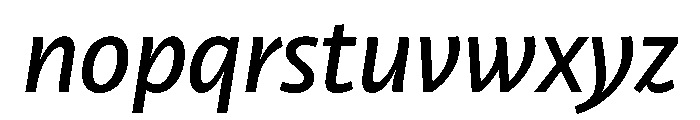 RSTLibertad MediumItalic Instance Font LOWERCASE