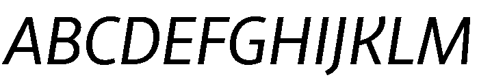 RSTLibertad RegularItalic Instance Font UPPERCASE