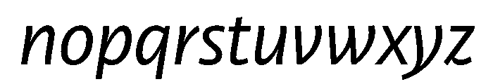 RSTLibertad RegularItalic Instance Font LOWERCASE
