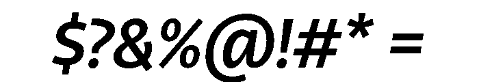 RSTLibertad SemiBoldItalic Instance Font OTHER CHARS
