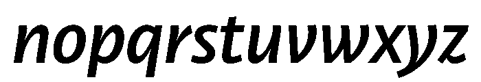 RSTLibertad SemiBoldItalic Instance Font LOWERCASE
