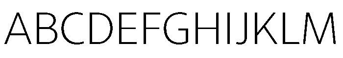 RSTLibertad Thin Instance Font UPPERCASE