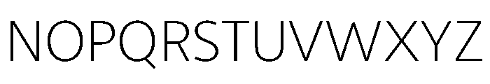 RSTLibertad Thin Instance Font UPPERCASE