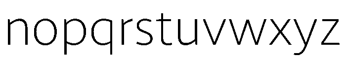 RSTLibertad Thin Instance Font LOWERCASE