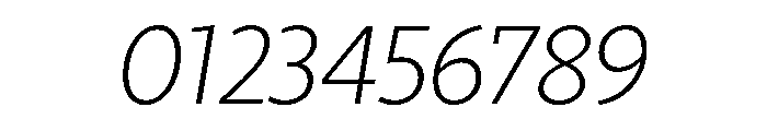 RSTLibertad ThinItalic Instance Font OTHER CHARS