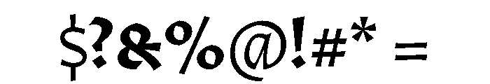 RSTMazumba Regular Instance Font OTHER CHARS