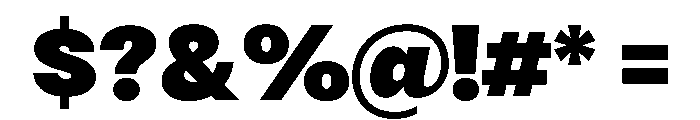 RSTReactor Black Instance Font OTHER CHARS