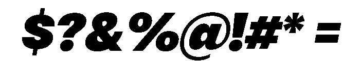 RSTReactor BlackItalic Instance Font OTHER CHARS