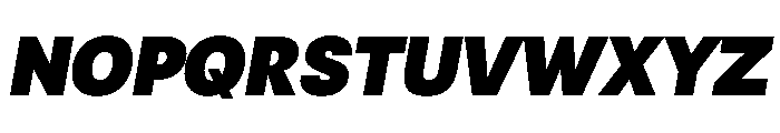 RSTReactor BlackItalic Instance Font UPPERCASE