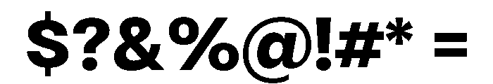 RSTReactor Bold Instance Font OTHER CHARS