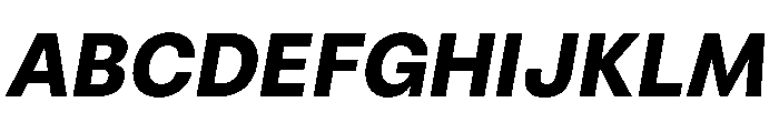 RSTReactor BoldItalic Instance Font UPPERCASE
