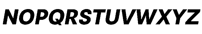 RSTReactor BoldItalic Instance Font UPPERCASE