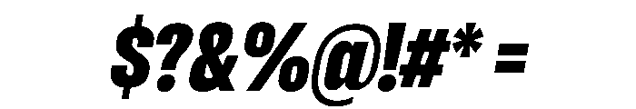 RSTReactor CndBlackItalic Instance Font OTHER CHARS