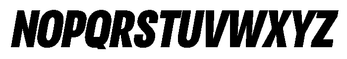 RSTReactor CndBlackItalic Instance Font UPPERCASE
