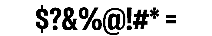 RSTReactor CndBold Instance Font OTHER CHARS