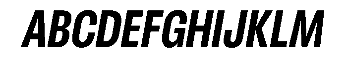 RSTReactor CndBoldItalic Instance Font UPPERCASE
