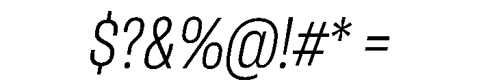 RSTReactor CndExtraLightItalic Instance Font OTHER CHARS