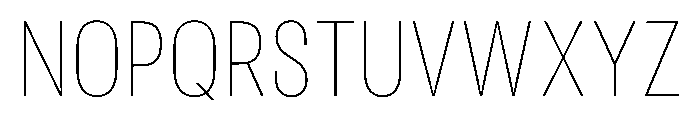 RSTReactor CndHairline Instance Font UPPERCASE