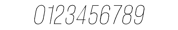 RSTReactor CndHairlineItalic Instance Font OTHER CHARS