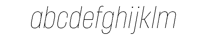 RSTReactor CndHairlineItalic Instance FONT
