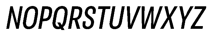RSTReactor CndMediumItalic Instance Font UPPERCASE