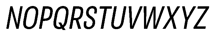 RSTReactor CndRegularItalic Instance Font UPPERCASE