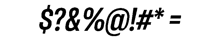 RSTReactor CndSemiBoldItalic Instance Font OTHER CHARS