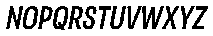 RSTReactor CndSemiBoldItalic Instance Font UPPERCASE