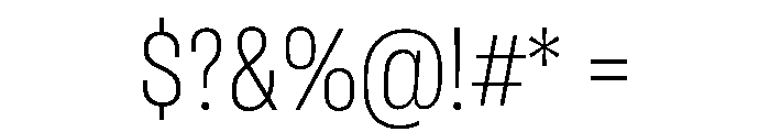 RSTReactor CndThin Instance Font OTHER CHARS
