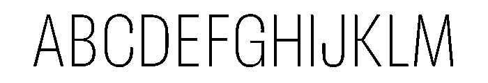 RSTReactor CndThin Instance Font UPPERCASE