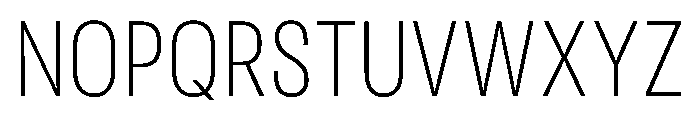 RSTReactor CndThin Instance Font UPPERCASE