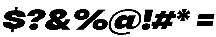 RSTReactor ExpBlackItalic Instance Font OTHER CHARS