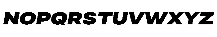 RSTReactor ExpBlackItalic Instance Font UPPERCASE