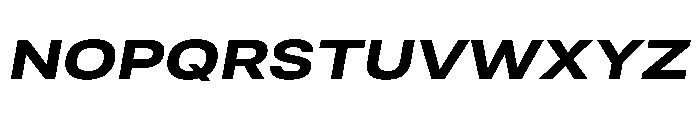 RSTReactor ExpBoldItalic Instance Font UPPERCASE
