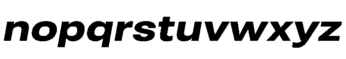 RSTReactor ExpBoldItalic Instance Font LOWERCASE