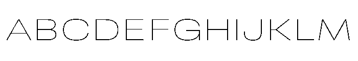 RSTReactor ExpHairline Instance Font UPPERCASE