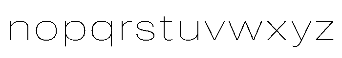 RSTReactor ExpHairline Instance Font LOWERCASE