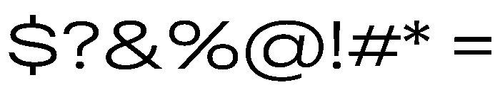 RSTReactor ExpLight Instance Font OTHER CHARS