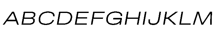 RSTReactor ExpLightItalic Instance Font UPPERCASE