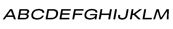 RSTReactor ExpMediumItalic Instance Font UPPERCASE