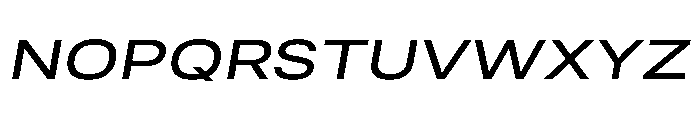 RSTReactor ExpMediumItalic Instance Font UPPERCASE