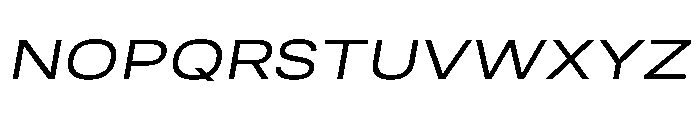 RSTReactor ExpRegularItalic Instance Font UPPERCASE