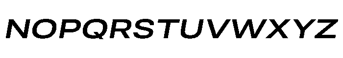 RSTReactor ExpSemiBoldItalic Instance Font UPPERCASE