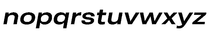 RSTReactor ExpSemiBoldItalic Instance Font LOWERCASE